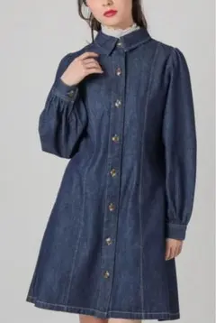 Honeys デニムシャツワンピース　M