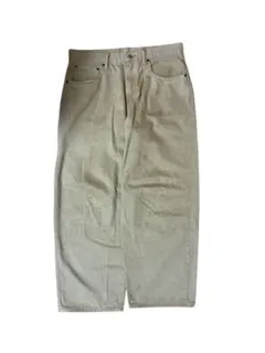 GAP ワイドデニム ベージュ 生成り 34×32 ストレート チノデニム