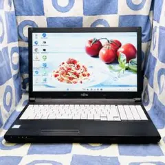 爆速SSD480GB☆i5☆シックな黒ノートPC♪第7世代！カメラ付！Win11