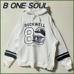 B ONE SOUL ビーワンソウル ロゴ プルオーバーパーカー