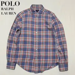POLO RALPH LAUREN 現行QRタグ チェック柄 ネルシャツ XSのサムネイル