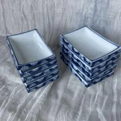 有田焼　小皿/醤油皿　10枚セット　角皿　昭和レトロ　和食器