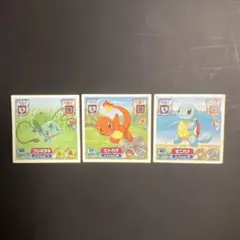ポケモン シール フシギダネ ヒトカゲ ゼニガメ 3枚セットのサムネイル