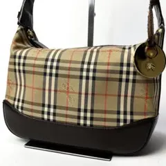 入手困難✨バーバリー アクセサリーポーチ ワンショルダー ノバチェック チャーム