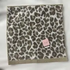 kate spade ヒョウ柄 タオルハンカチ