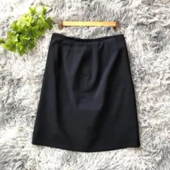 iCB【9号/M相当】ブラック ミニスカート ウール混 通勤 きれいめ シンプルのサムネイル