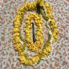 フラダンス用レイセット（黄色と白）