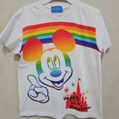 ディズニー　140　ミッキー　　レインボー　Tシャツのサムネイル