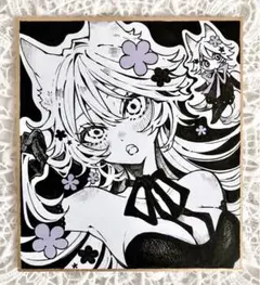 手描き アナログ イラスト オリジナル 色紙