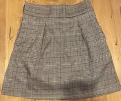 apres jour 台形チェックスカート　ペチパンツ付き