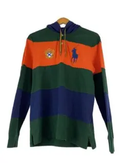 フード付きラガーポロシャツ