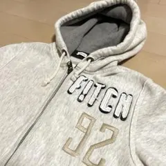 90s！A&F アバクロ ジップパーカー y2k グランジ USED加工