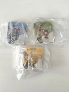 ズートピア　ブリスターチャームコレクション　ガチャ　3個セット