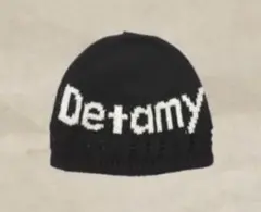 Detamy spring color logo beanie BLACK