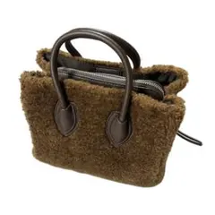 CasheCashe カシュカシュ 2wayバッグ ボア ブラウン