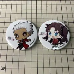 Fate15th TYPE-MOON展 缶バッジ 遠坂凛 アーチャー