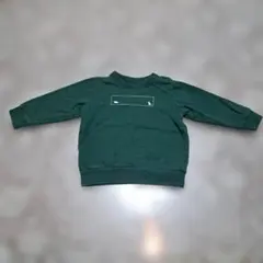 グリーン 恐竜デザイン トレーナー 90cm