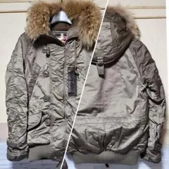 【オークション】goa ミリタリージャケット ラクーンファー付き カーキ