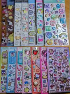 国内正規品 サンリオ うるちゅるポップシール等 シール 15枚 キティ マイメロ
