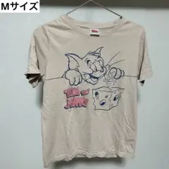 トムとジェリー 半袖Tシャツ Mサイズ ベージュ ブラウンのサムネイル