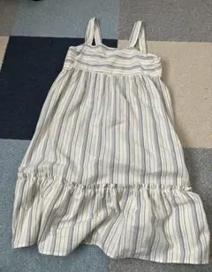 UNIQLO ストライプ ノースリーブワンピース 140.