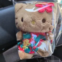 ハローキティ ハワイアンホーストコラボマスコットホルダー ぬいぐるみ