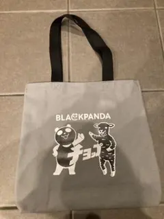 イオン　グラニフ　ブラックパンダ　トートバッグ　グレー