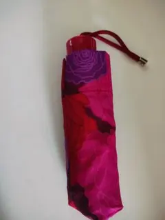 新品　COACH　コーチ　花柄 折りたたみ傘 ピンク系