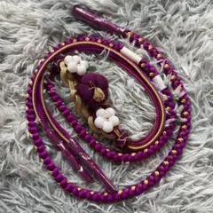 翠嵐工房　帯締め　未使用　振袖　ちりめん細工