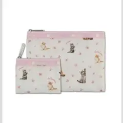 LeSportsac × MAQUIA 猫×桜柄キュートポーチセット