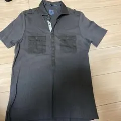 Calvin Klein ダークグレー ポロシャツ M