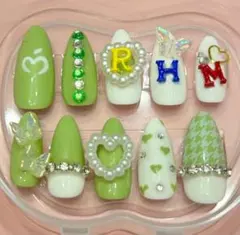 (最安値)【サイズ自由オーダ】【カラー変更可】ハンドメイド推しネイルチップ