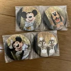 ミッキー・ミニー・プルート・チップとデール ピンバッジ 4個セット