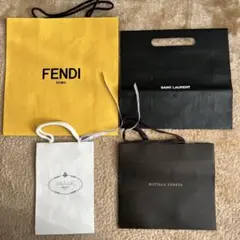 高級ブランド ショップ袋セット 4枚 FENDI他