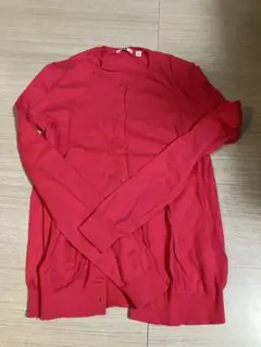 綿100%カーディガン 丸首