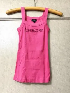 bebe タンクトップ ピンク ラインストーン XSのサムネイル