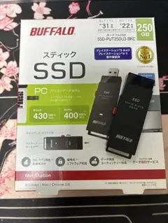 新品未開封」BUFFALO SSD-PUT250U3-BKC 250GB - メルカリ