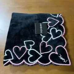 Yves saint Laurent イヴサンローラン タオルハンカチ 黒