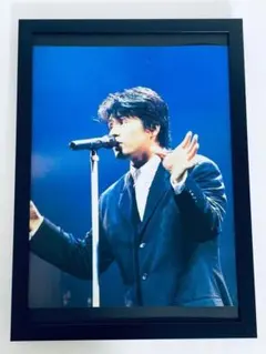 CHAGE&ASKA 飛鳥涼　ASKA　雑誌切り抜き　A4額縁付　ポスター風