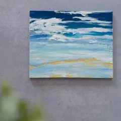 雲の光」 手描き 油絵 風景画 原画 肉筆 油彩画 印象派 - メルカリ
