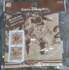 【新品】 ディズニーシー 20周年 ウォッシユタオル ミッキー