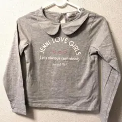 JENNI love 長袖カットソー 丸襟 グレー
