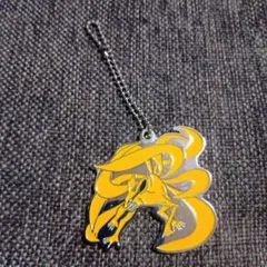 NARUTOナルト 一番くじG賞メタルチャーム 九尾の狐 オレンジ