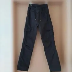 キッズ カーゴパンツ ブラック 長ズボン