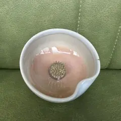 萩焼　花器　剣山付きのサムネイル