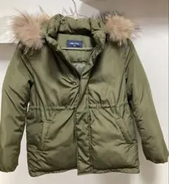 オリーブグリーン ファー付きジャケット