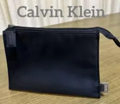 【カルバン・クライン】　台形型ポーチ　ブラック