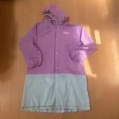 150cmレインコート パープル×ライトブルー