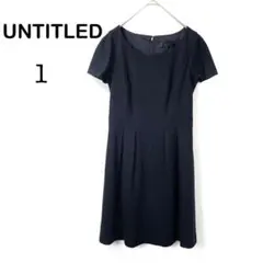 【アンタイトル】半袖 ワンピース 膝丈 ウール100% 発表会 授業参観 大人