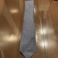 HERMES ネクタイ シルク100% 円形模様 Made in France